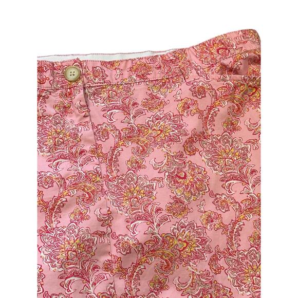 Lands’ End Women’s Paisley Knee-Length Skirt – Plus Size 18W – Pink - Picture 9 of 9